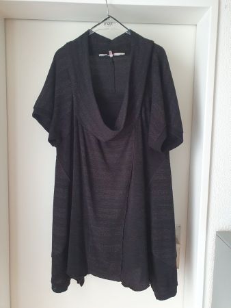 Kurzarm Tunika Schwarz von mat Gr. L/XL 50/52