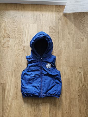 Manor Baby Weste mit Kapuze blau Grösse 86 