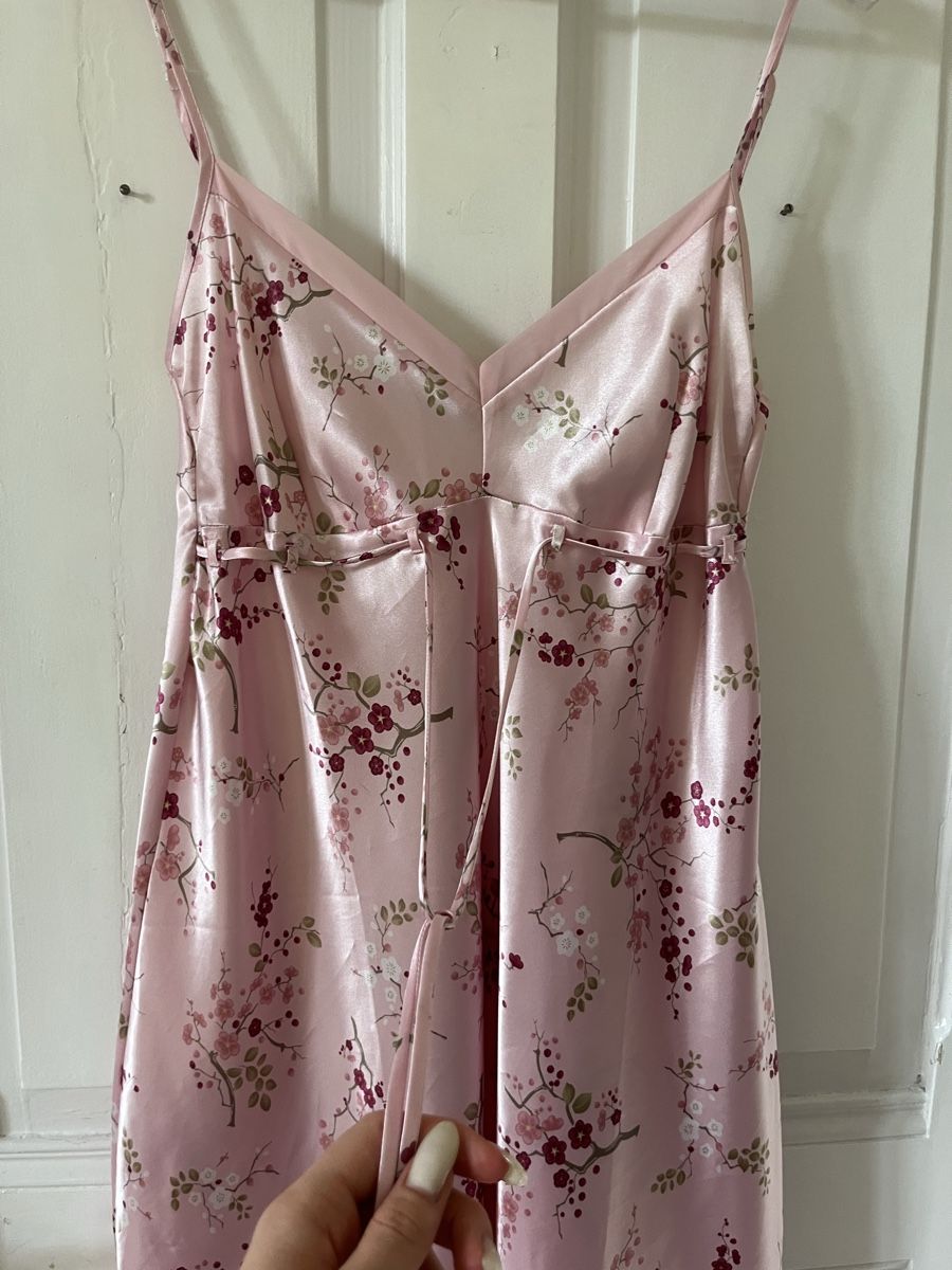 Kleider: Satinkleid IN LINEA Pink Blumenmuster  – Gebraucht aus Bern von valery_la_cherry 2