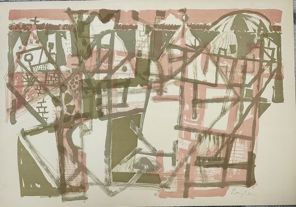 Eduard Bargheer (1901-1979) Lithographie Handsigniert 1