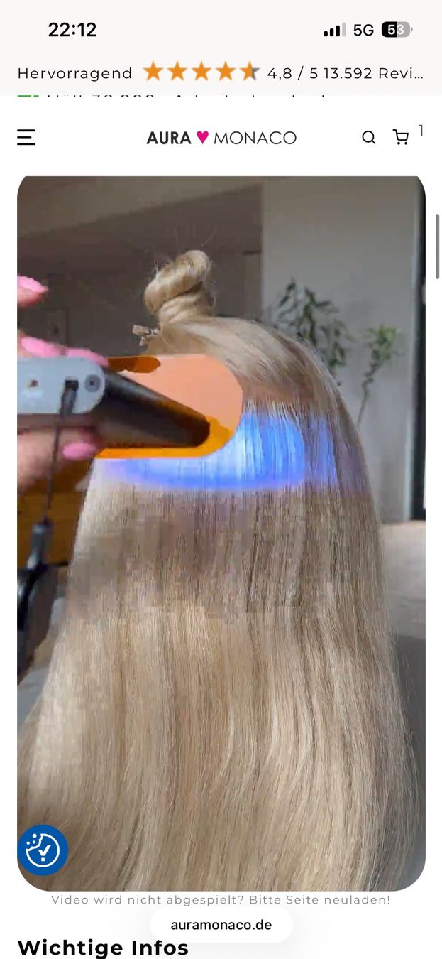 Parrucche: Beam Light Hair Extensions System – Premium Set – Nuovo (secondo la descrizione) da Lostorf venduto da Venice16 4