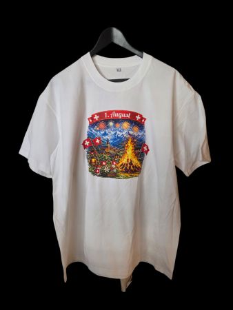 T-Shirt 1. August Motiv 1. August Feuer in denGrösse M L XL
