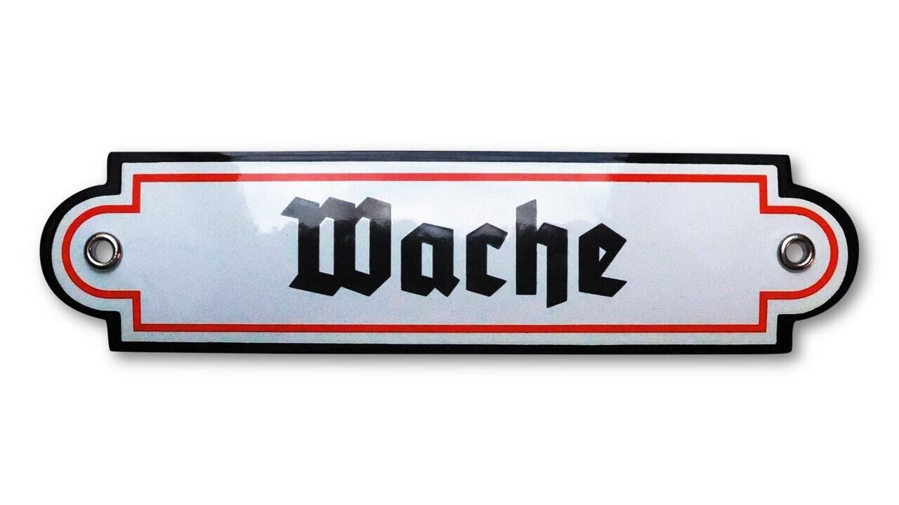 Armée suisse Ecriteaux: EMAILSCHILD  WACHE MILITÄR – Neuf (Voir description) à Reinach AG par Huckleberrysix