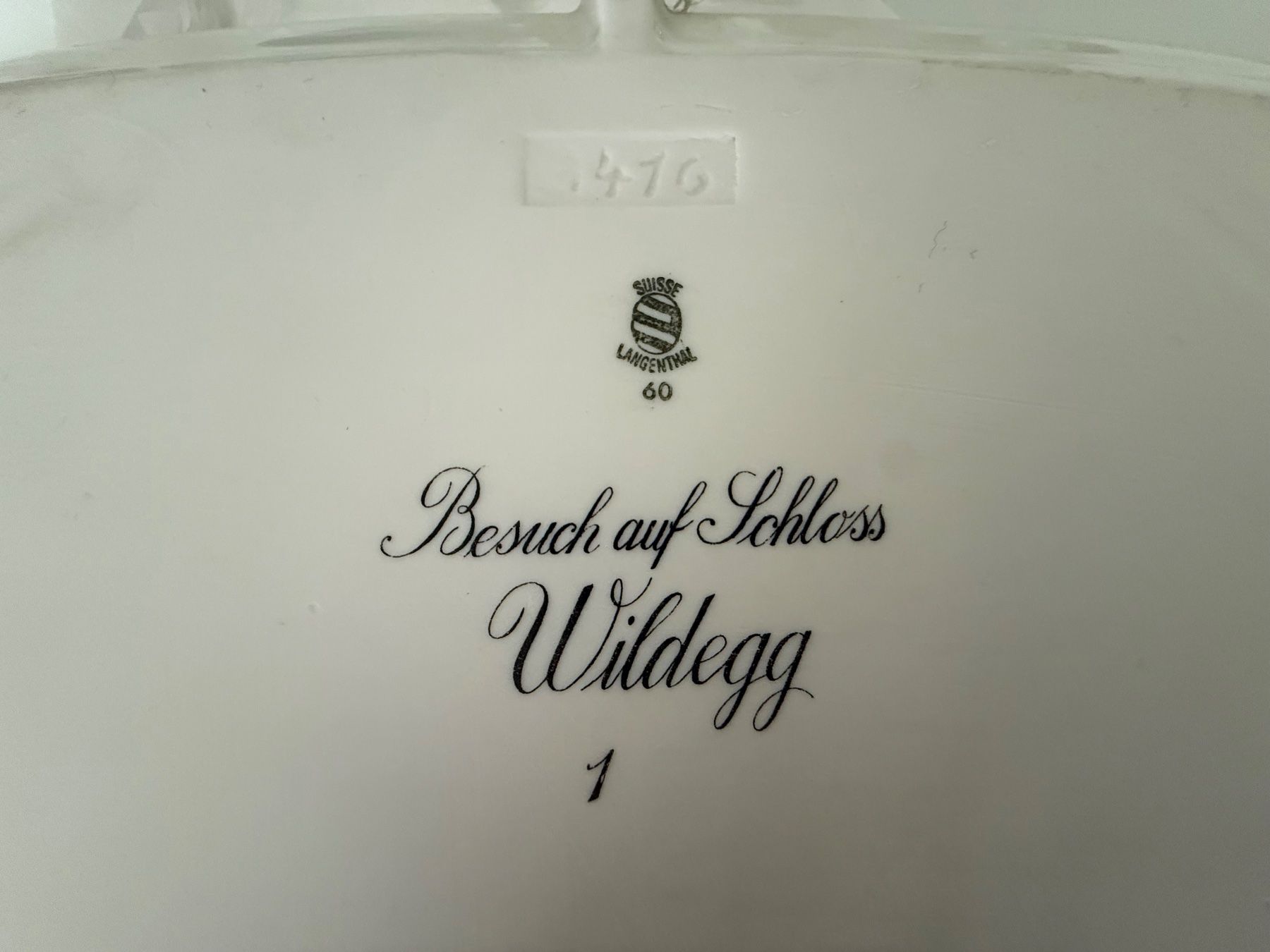 Tutte le decorazioni: 6 Teller "Langenthal" Bildergeschichte "Schloss Wildegg" – Usato da Pfäffikon SZ venduto da Smile6870 7