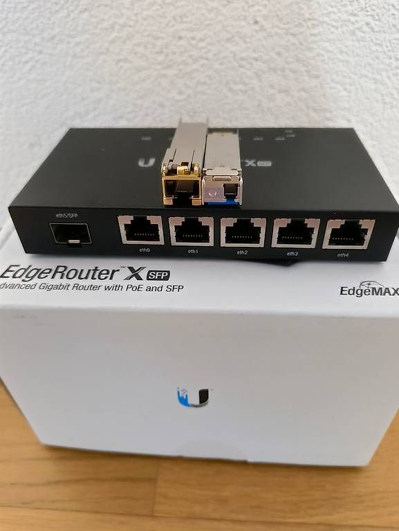 Ubiquiti EdgeRouter X SFP | inkl. Ethernet & Fibre SFP-Modul (Gebraucht ...
