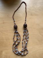 Handgefertigte Halskette aus Naturmaterialien, Vintage Look