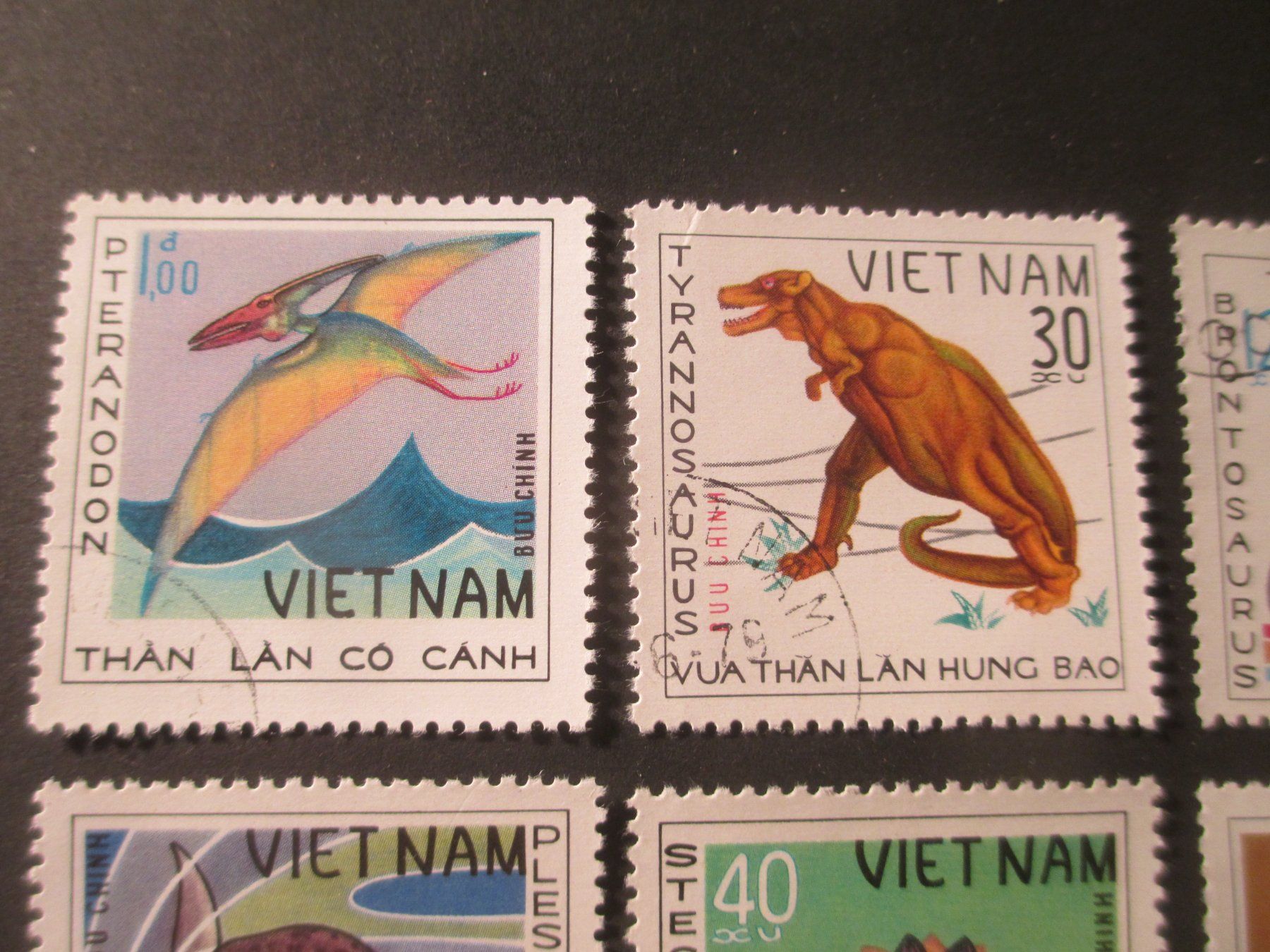 Alle Briefmarken: 8 Stk. Briefmarken Vietnam Dinosaurier – Gebraucht aus Hasle LU von Flamme6 1