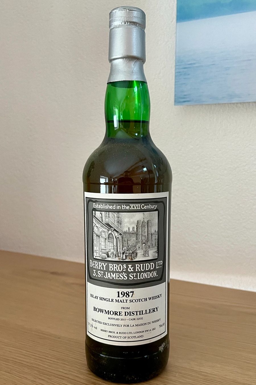 Bowmore Spirituosen: Bowmore 1987 - Berry Bros & Rudd – Neu und originalverpackt aus Le Sentier von myman