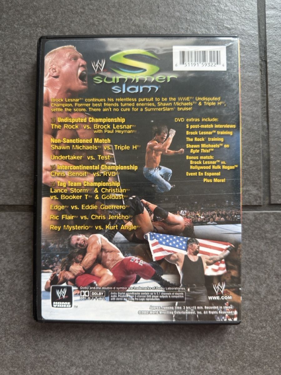 Tutti i DVDs: WWE SummerSlam 2002 DVD – Usato da Zürich venduto da cENS0R 1