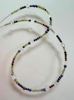 Mix Strang für unikate Halskette    Peridot  Hämatit Kristal