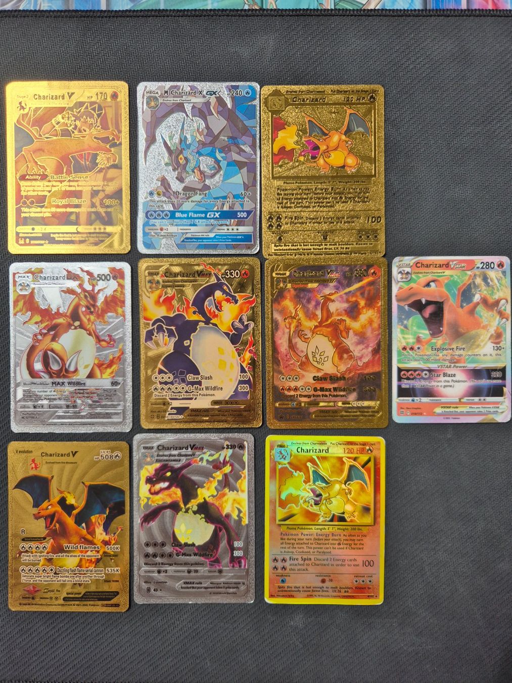Pokémon Sammelbilder & Trading cards: Gefälschte Glurak Pokémon Karten Set – Gebraucht aus Opfikon von Steins_Siedlung