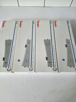 2 Paar schlanke Weichen mit Antrieb, 24711/712