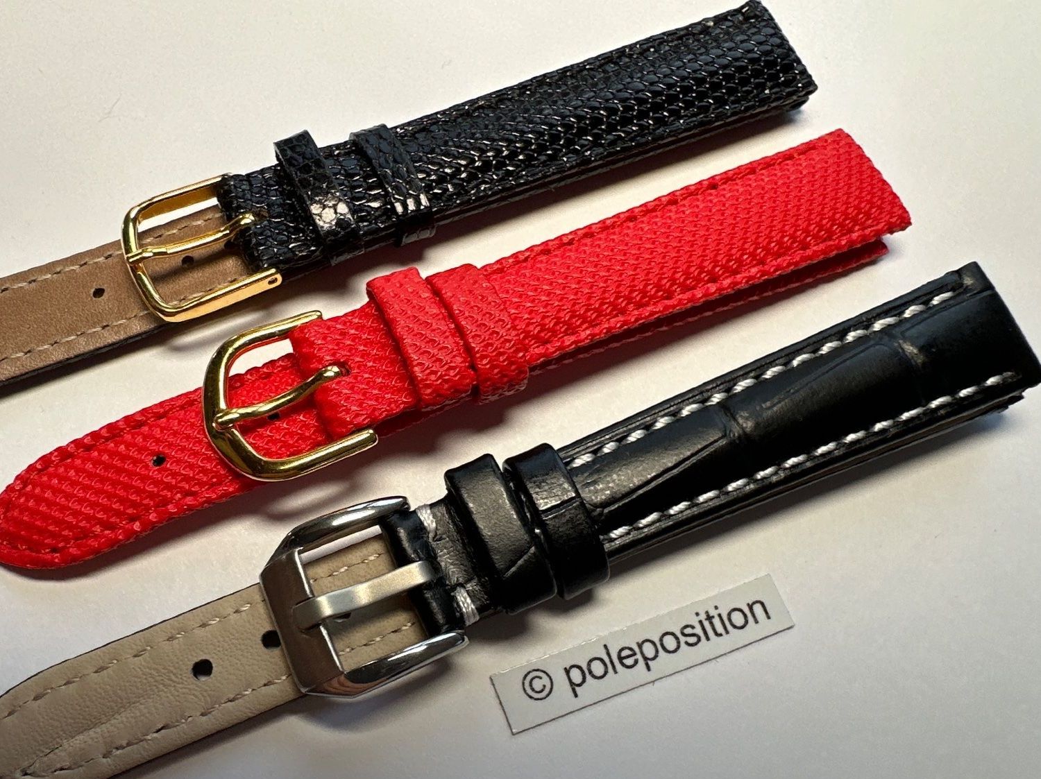 Bracciali & Braccialetti: 3 Stück Uhrenarmband 14mm, gemischt – Nuovo (secondo la descrizione) da Courlevon venduto da Poleposition