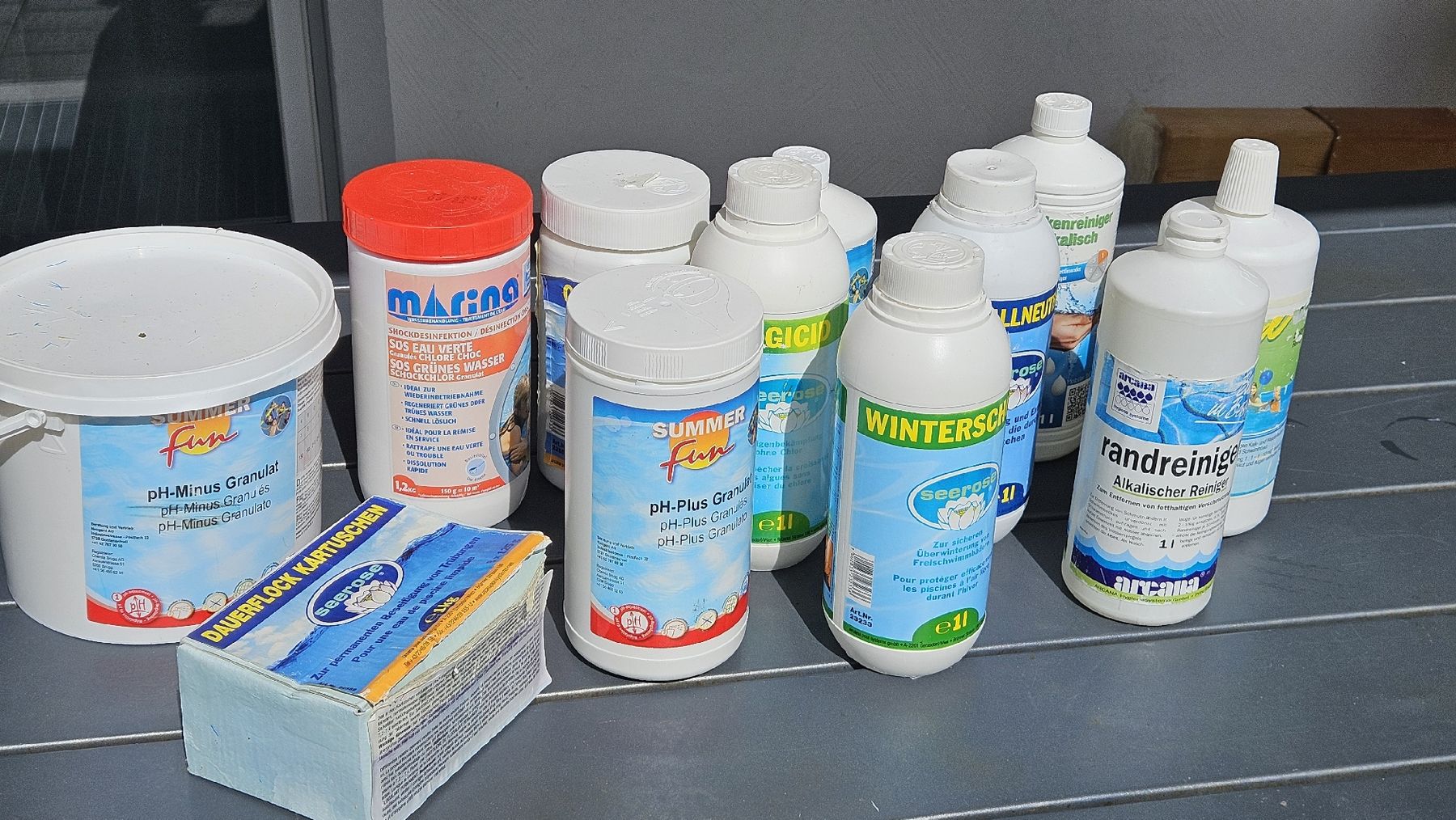 Schwimmbad: Poolchemie grosses Set – Gebraucht aus Rudolfstetten von Hoppel17