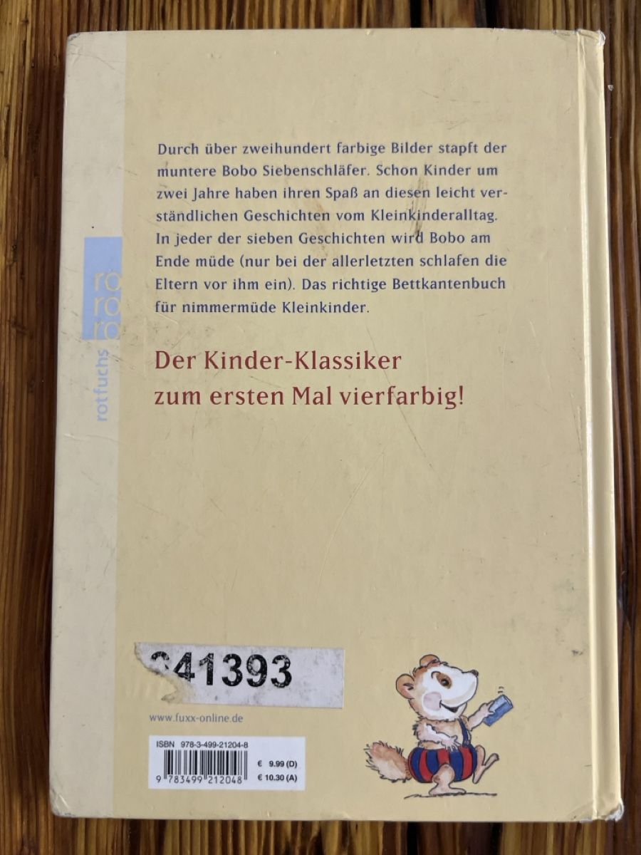 Bücher: Bobo Siebenschläfer Buch von Markus Osterwalder – Gebraucht aus Umiken von mar_p7n9 1