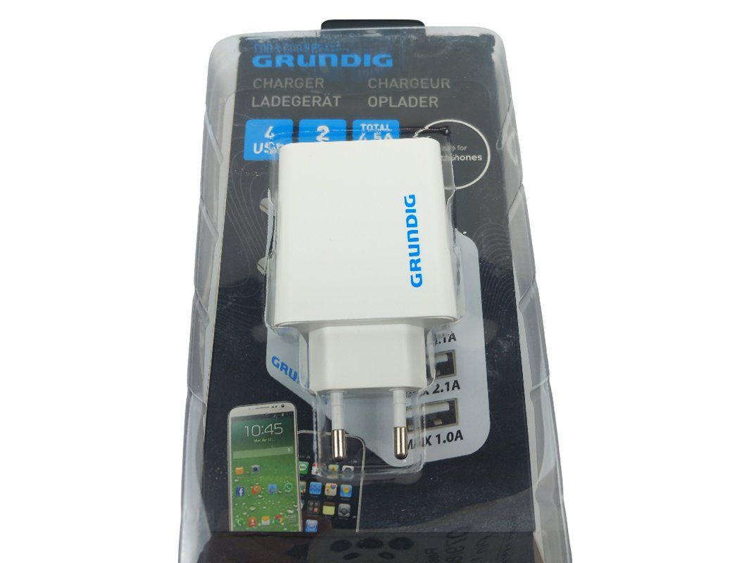 Ladegeräte: GRUNDIG Ladegerät 4 USB – Neu und originalverpackt aus Hünenberg von Restwert_Zug 3