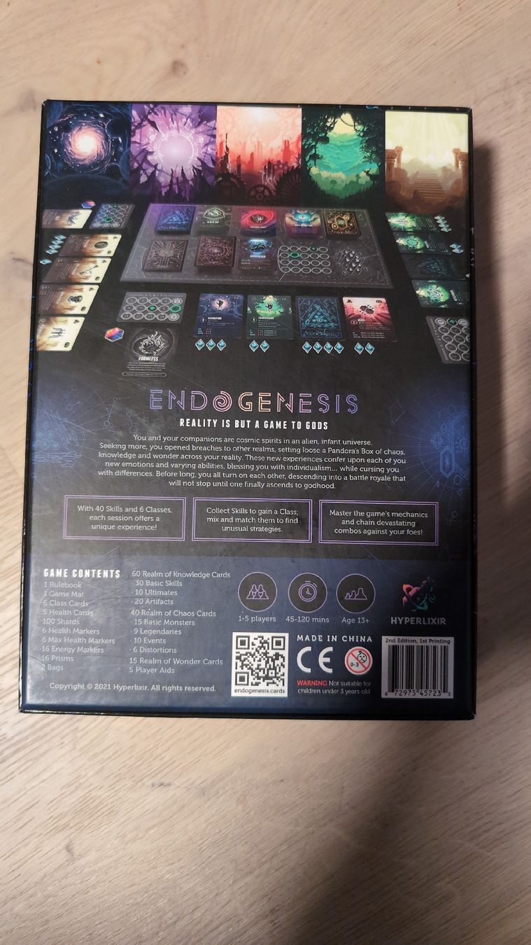 Giochi: Endogenesis: Chaos Knowledge Wonder - 2nd Edition Brettspiel – Nuovo (secondo la descrizione) da Volketswil venduto da ezicial13 1