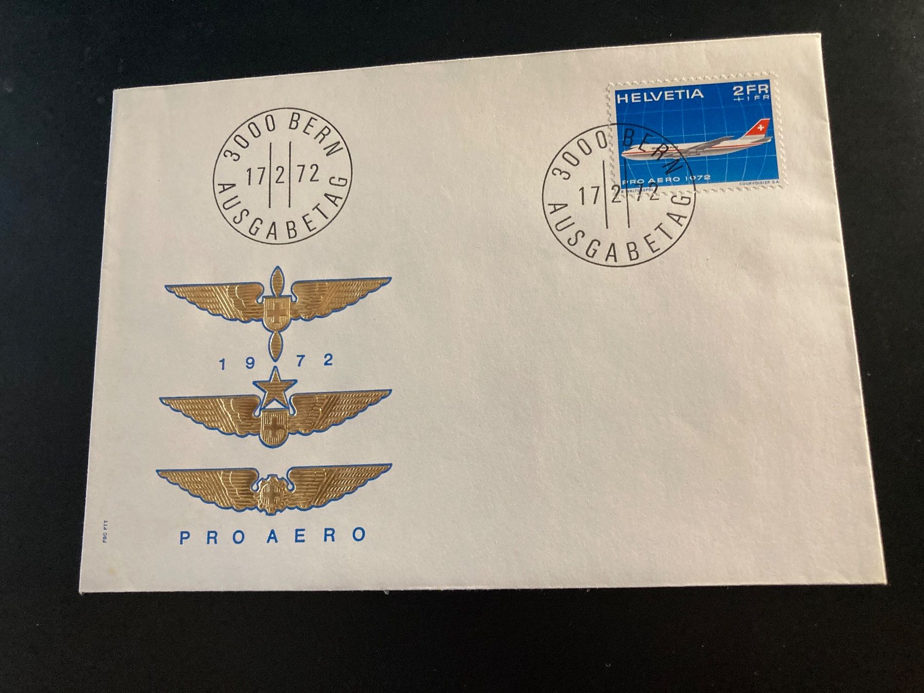 Tutti i francobolli: 1972 pro aero FDC – Usato da Zürich venduto da mik_h9ty