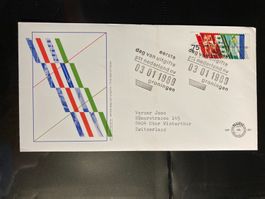 Niederlande 1989 illustrierter FDC Privatisierung Post