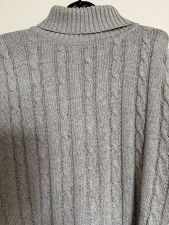 Rollkragen Pullover hellgrau 50