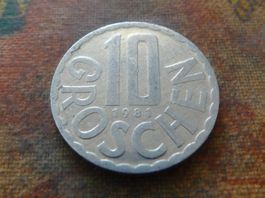 AUTRICHE  10  Groschen  1981