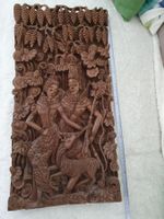 Schnitzerei Relief Bali Indonesien Wandbild Dreidimensional