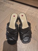 Högl Block Heeled Black Leather Sandals Size 37