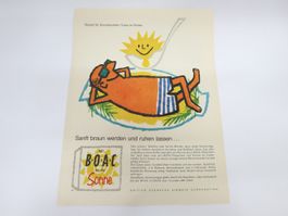 Orig. Werbung 1963 British Overseas Airways Corp. B.O.A.C