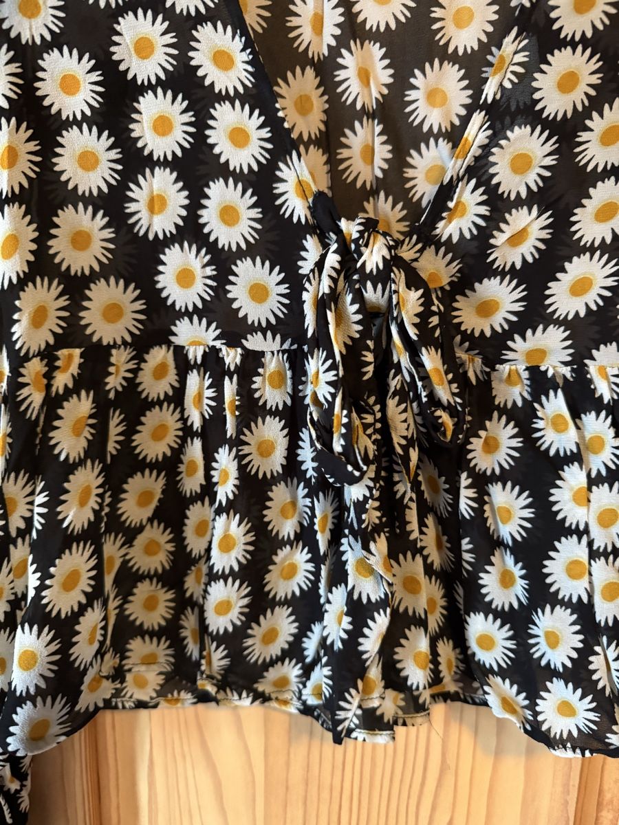 Zara Camicette: Zara Bluse mit Gänseblümchen Muster, Gr. S – Usato da Hergiswil NW venduto da kaufe_bei_kaufmann 2