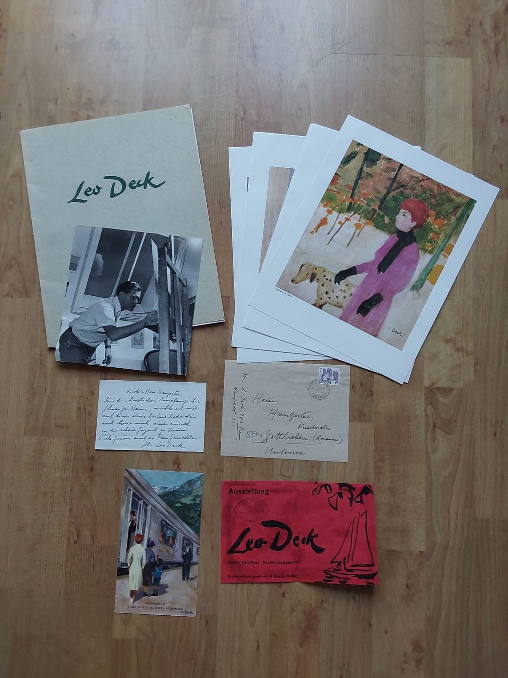 Foto & Immagini:  Leo Deck: Bilder, Briefe, Einladung Vernissage. – Usato da Steinach venduto da Chilli1957 9