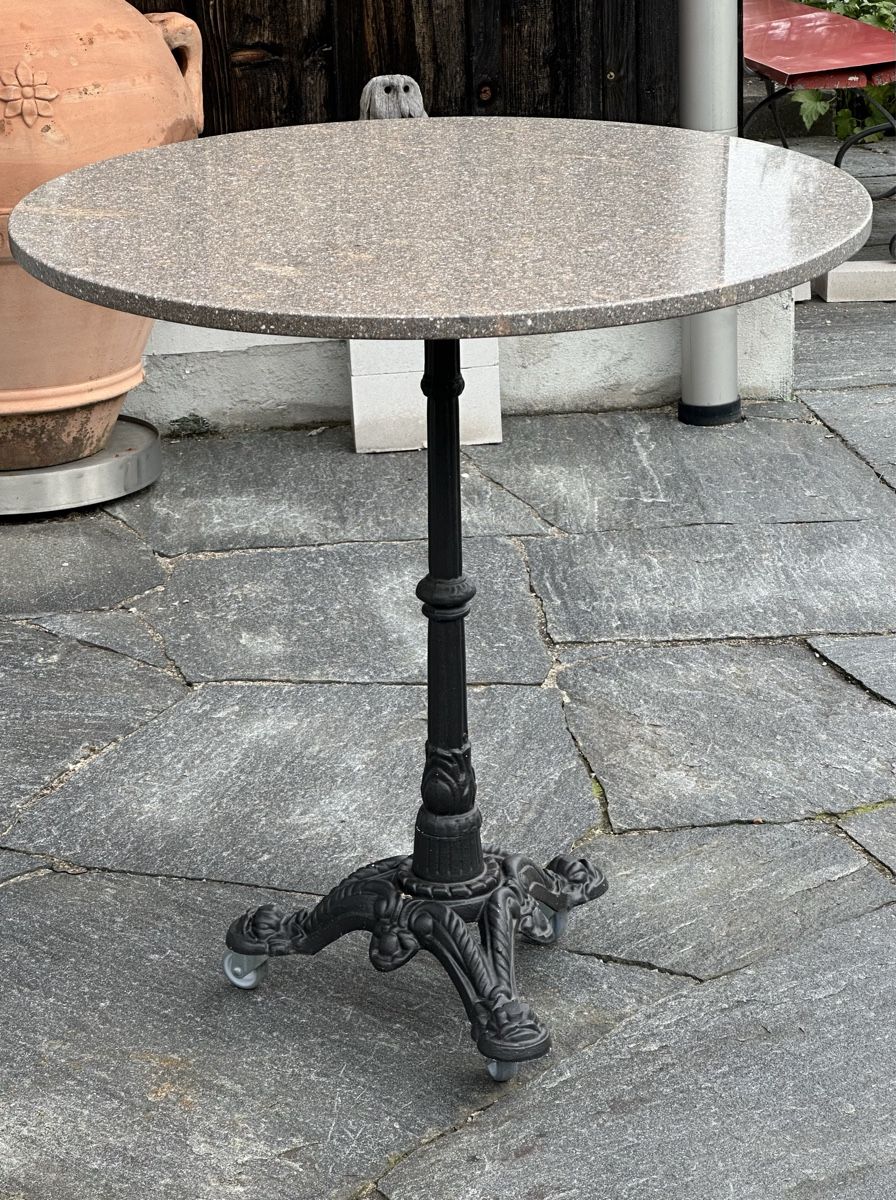 Tische: Balkon-/ Gartentisch Granitstein, wetterfest. Durchmesser 75 – Neu (gemäss Beschreibung) aus Ebnat-Kappel von BoutiqueBijoux 3