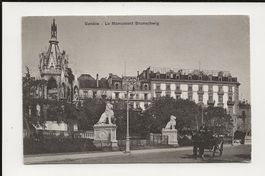 AK ca.1910  Genf Monument Brunswick - Militär Bataillon No.6