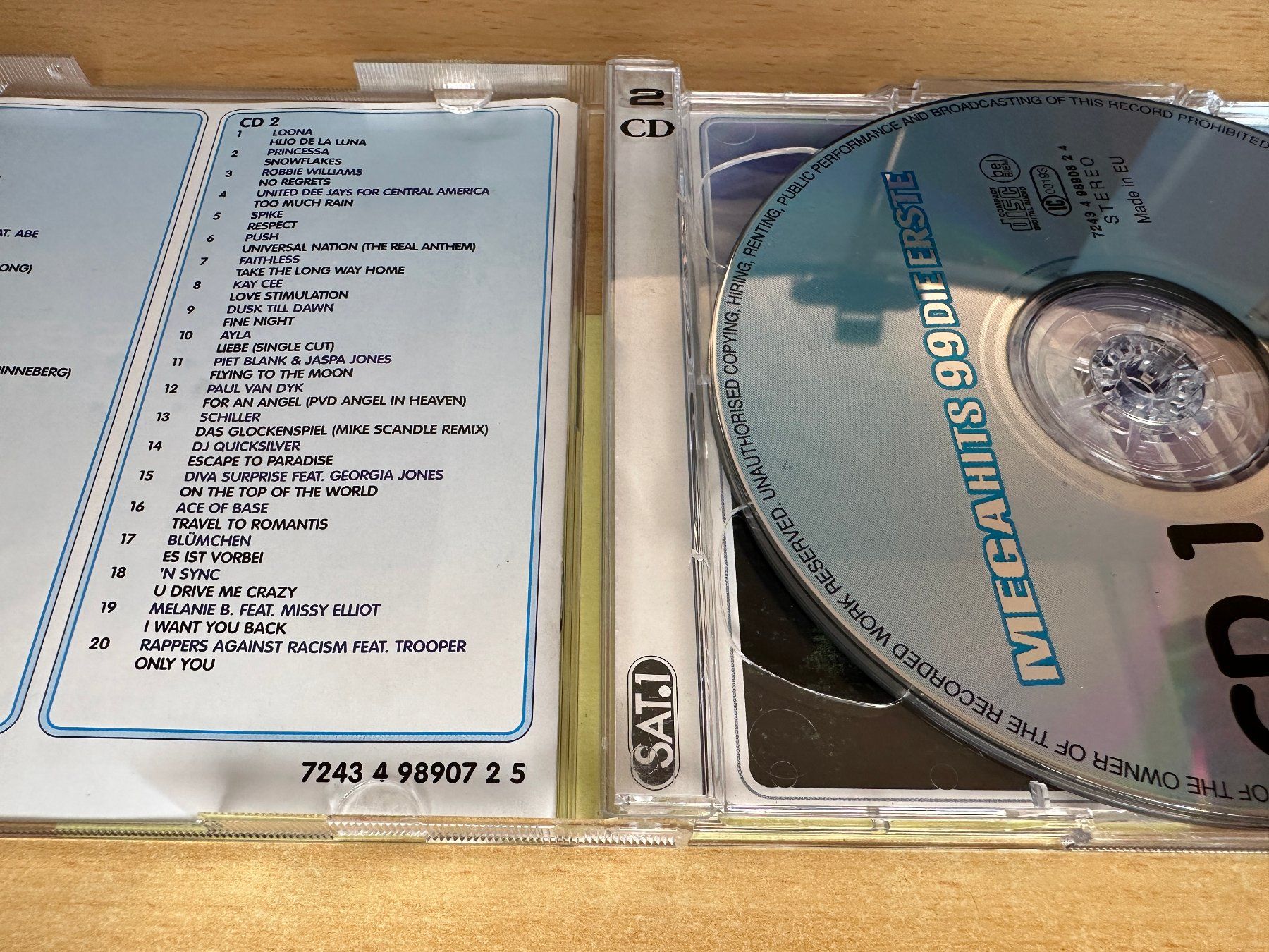 CDs: Various – Megahits 99 Die Erste - 2 CD – Gebraucht aus Rikon im Tösstal von Alpenmutz 2