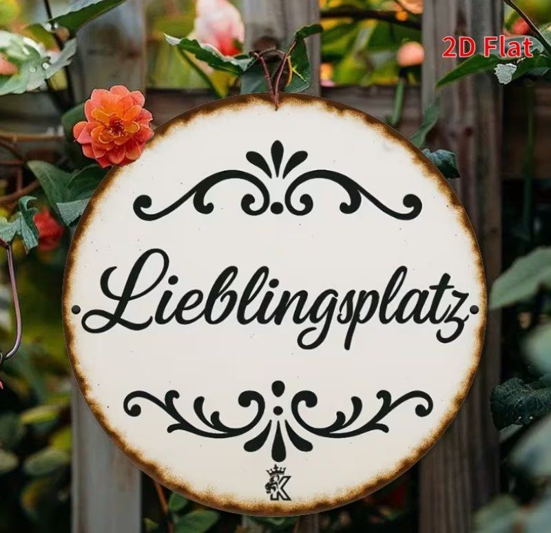 Insegne: Schild Lieblingsplatz – Nuovo e nell'imballaggio originale da Gerlafingen venduto da Tsuru 1