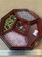 Perlenset Rosa Glasperlen Cabochons Mix Schmuck DIY