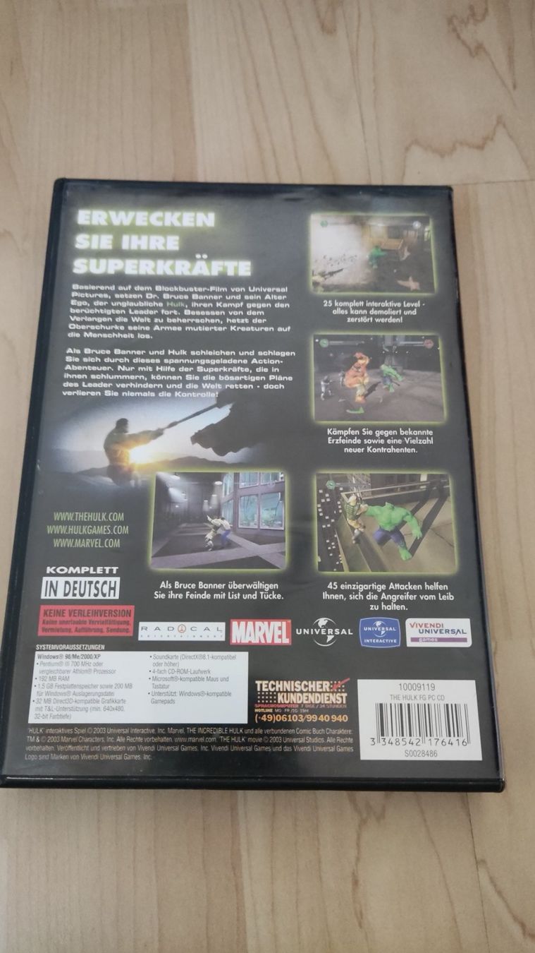 Giochi: Hulk PC Spiel – Usato da Schongau venduto da Retro_Shop 1