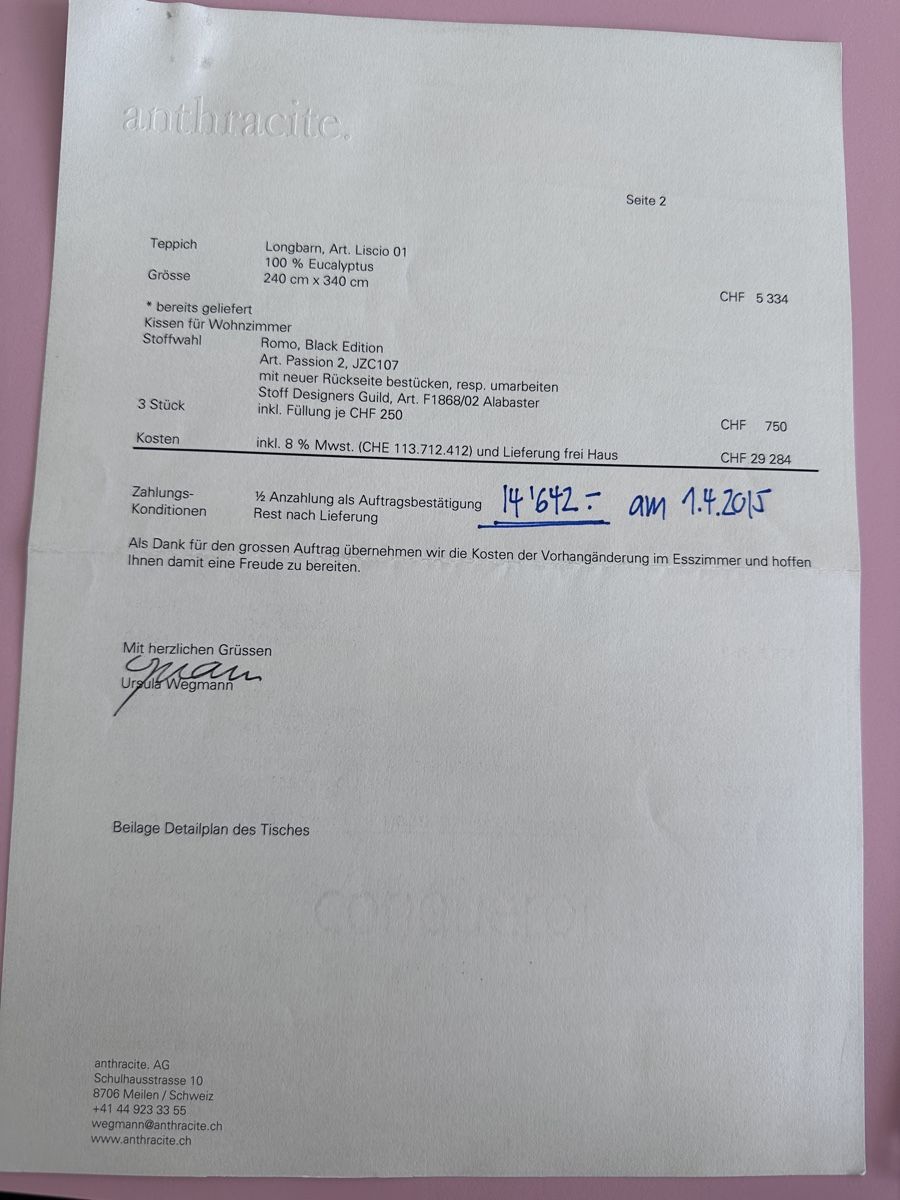 Tische: Wittmann Esszimmer Einrichtung – Neu (gemäss Beschreibung) aus illnau von sapperlotti 8