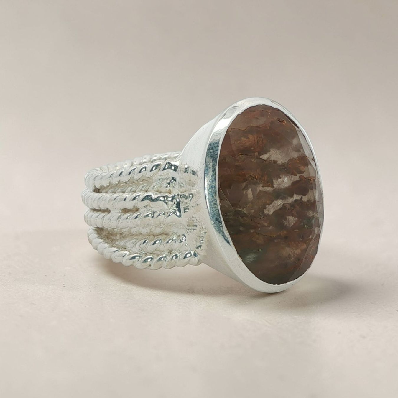 Olga Ribler Anelli: Statement Silber Ring 925 mit Rutilquarz Grösse 58 – Nuovo (secondo la descrizione) da Luzern venduto da Schmuckoutlet 6
