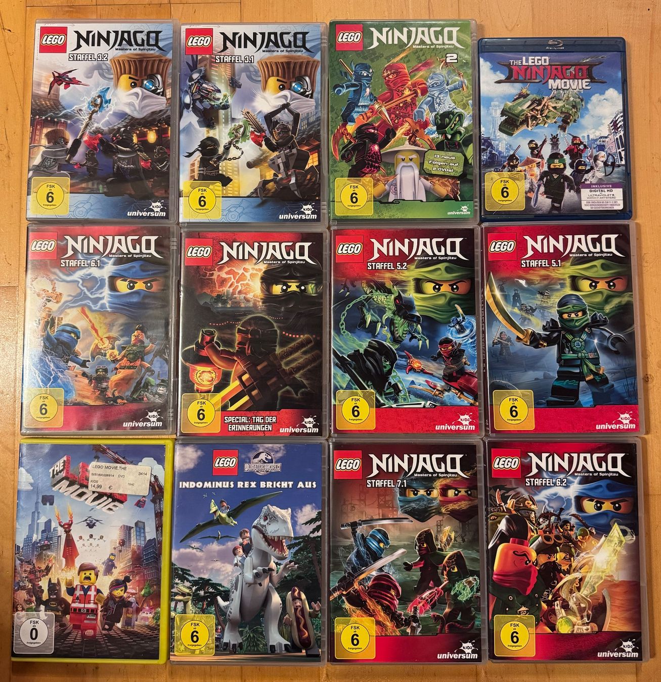 Alle DVDs: Lego Ninjago 11 DVD's + 1 Blueray – Gebraucht aus Unterengstringen von NOISE