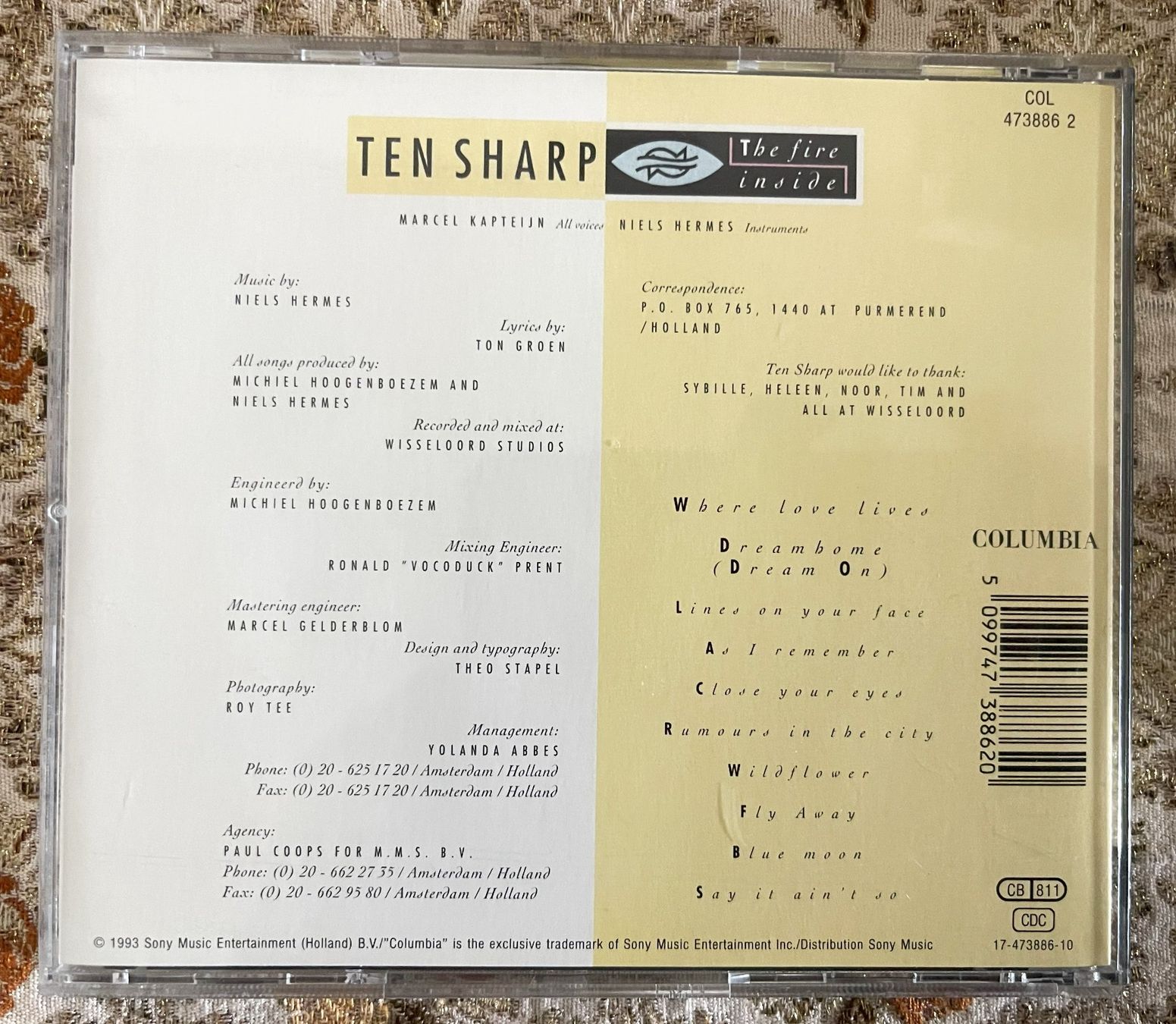 CD: TEN SHARP - The fire inside CD – Usato da Oftringen venduto da Vucki 1