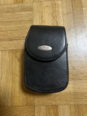 Krusell Kameratasche, Leder, Top Zustand, Schwarz, Vintage