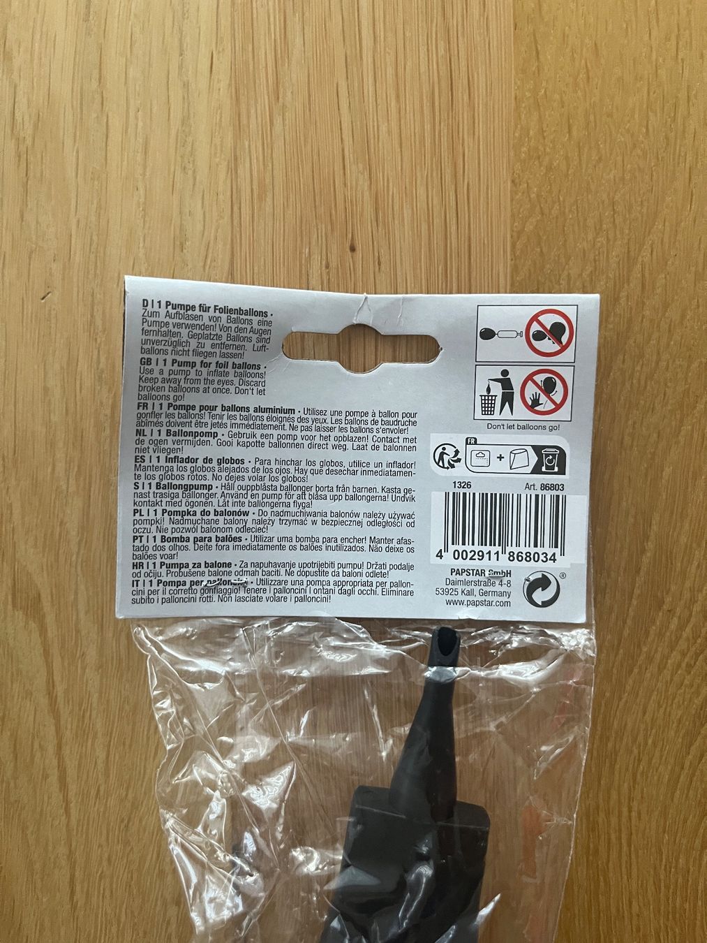 Pompe & Parti di ricambio: Ballon Luftpumpe Handpumpe – Nuovo e nell'imballaggio originale da Häggenschwil venduto da Svge 2