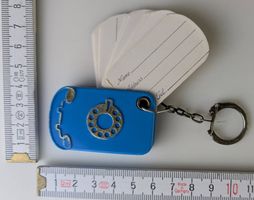Vintage Telefon Schlüsselanhänger mit Adressregister
