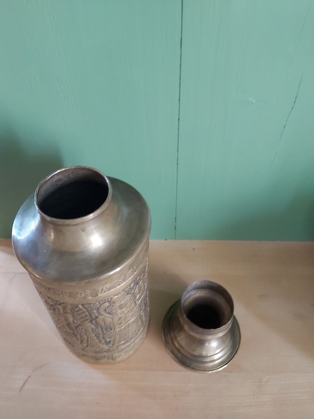 Flaschen: Versand möglich! Evtl. assyrisch Messing Flasche, Deckel – Gebraucht aus Winterthur von Goldpipau 5