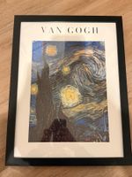 Van Gogh "Sternennacht" Kunstdruck im Rahmen, neuwertig