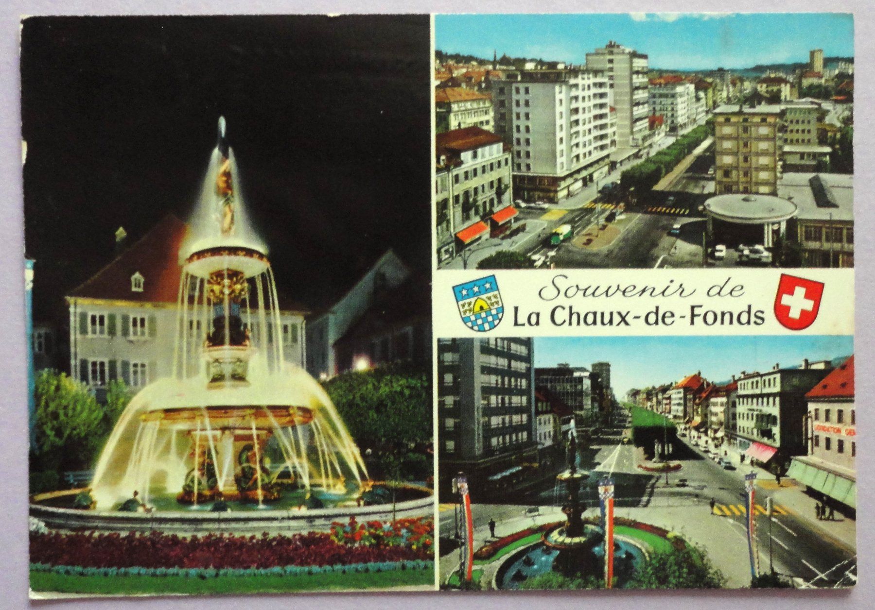 Ansichtskarten: La Chaux-de-Fonds – Defekt aus Fétigny von Billy2miny