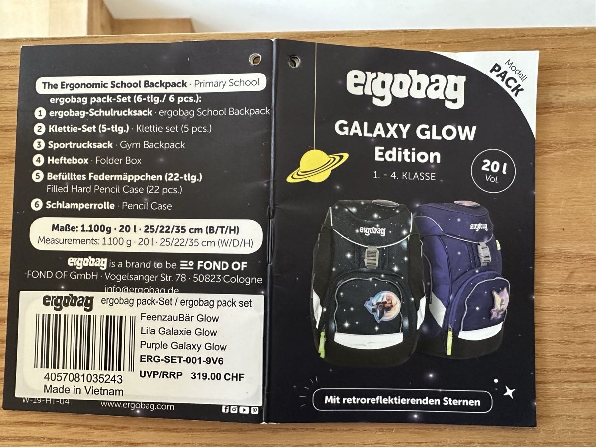 Ergobag Zaini: Ergobag Schulrucksack Galaxy Glow – Usato da Diessbach b. Büren venduto da kat_6mzs 1