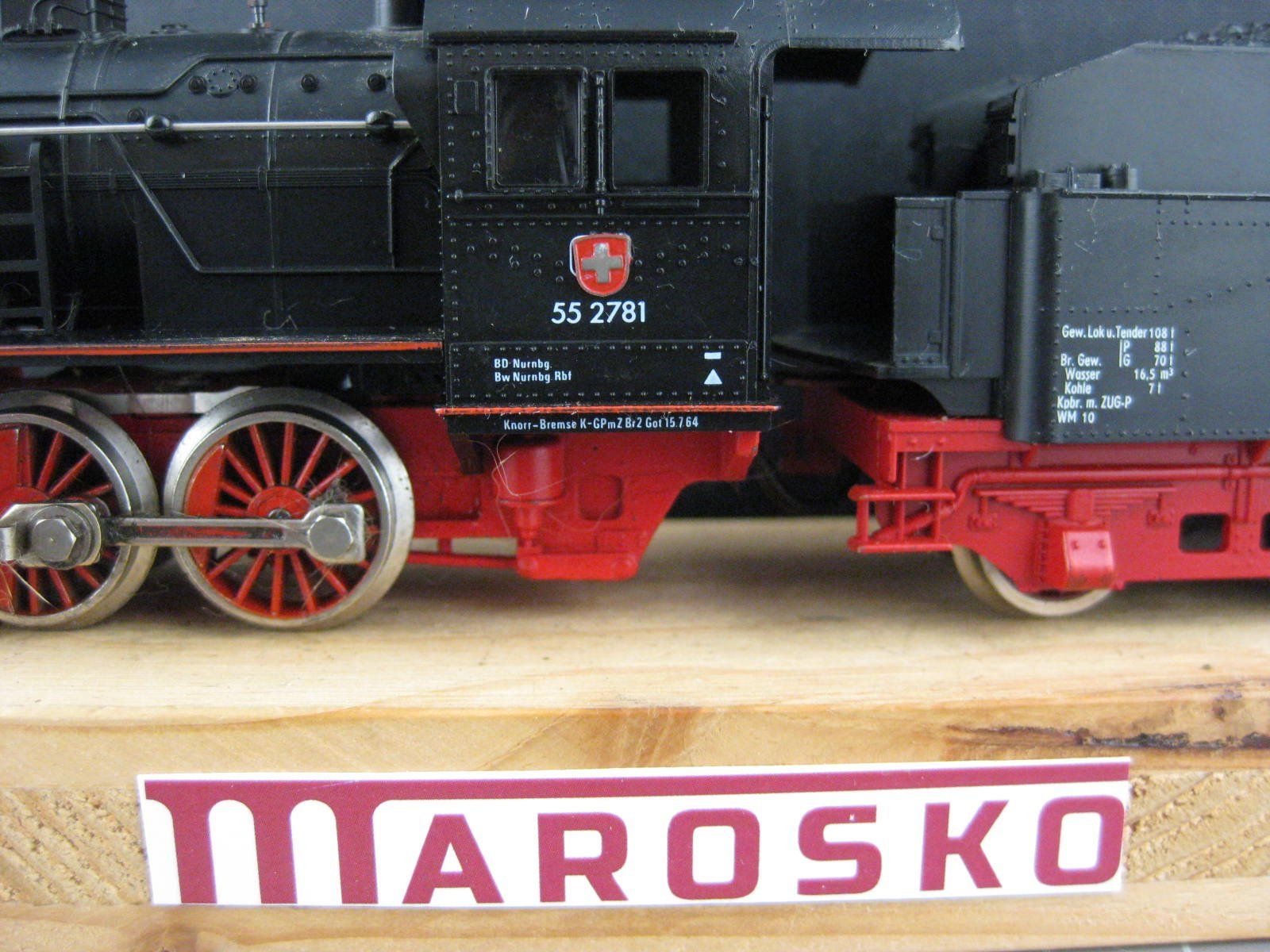 Fleischmann Modelleisenbahnen: Fleischmann Dampflok BR 55, ohne OVP, mit Fleischmann Profi- – Gebraucht aus Malters von Marosko 1