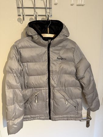 Pepe Jeans Daunenjacke, silber, Grösse 164