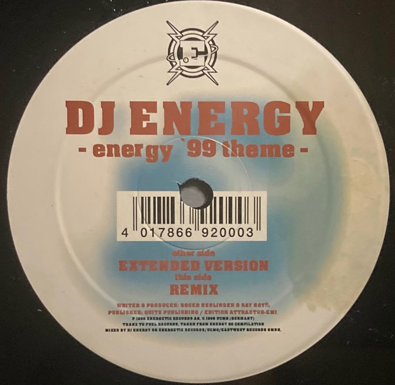 Dischi in vinile: DJ ENERGY - ENERGY '99 THEME – Usato da Poliez-Pittet venduto da Newtown-Records 2